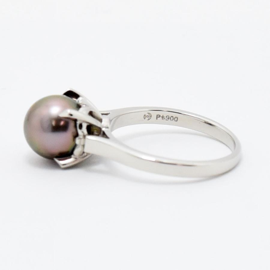 TASAKI（タサキ） リング 田崎 黒蝶真珠 8.5mm 真珠 南洋 パール PT900 