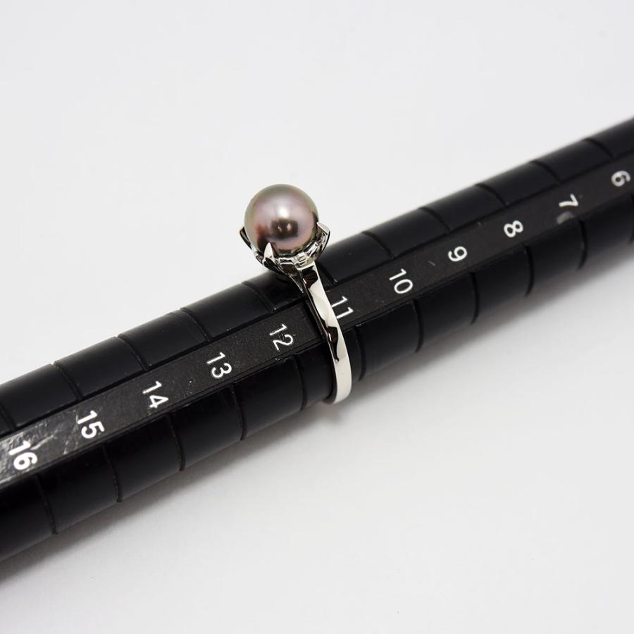 TASAKI（タサキ） リング 田崎 黒蝶真珠 8.5mm 真珠 南洋 パール PT900 