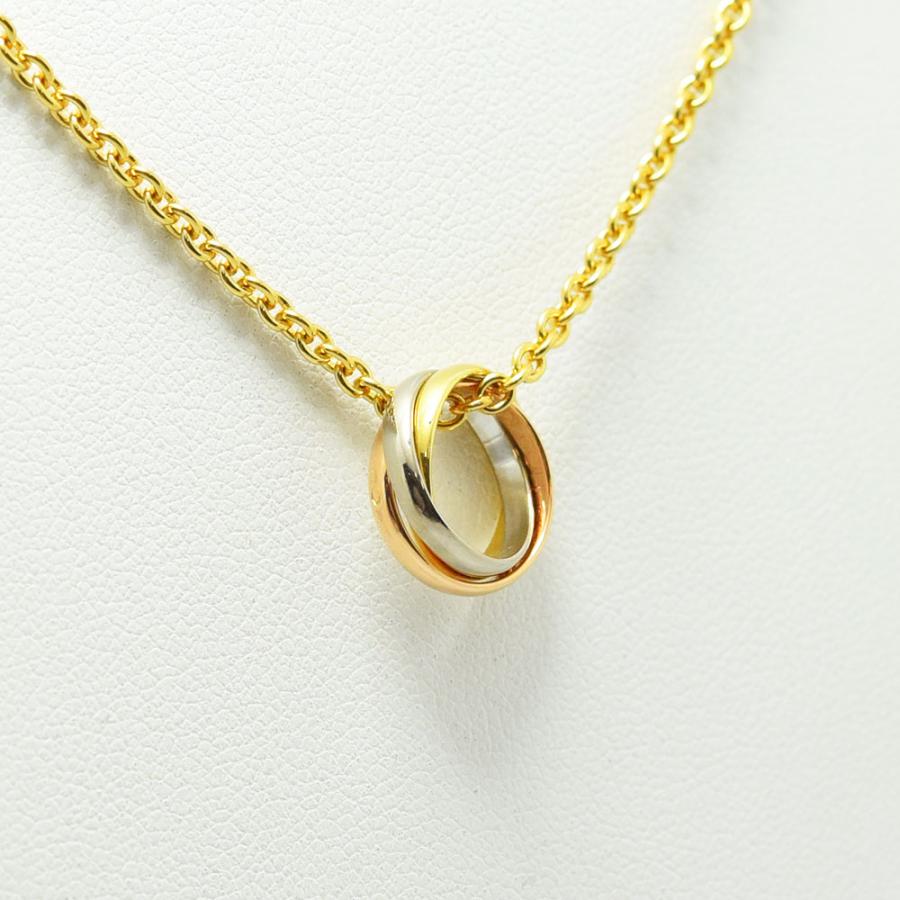 Cartier カルティエ ネックレス トリニティ スリーカラー K18 Cartier カルティエ ネックレス トリニティ スリーカラー K18