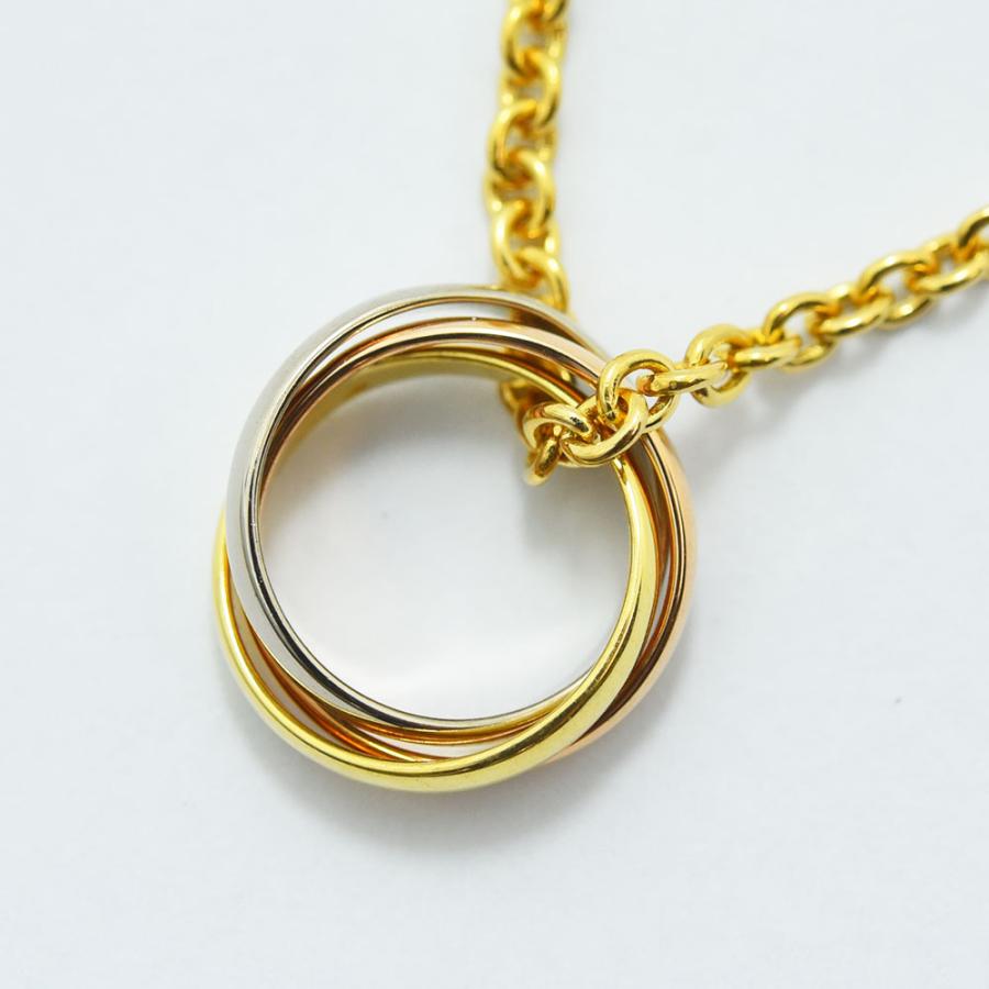Cartier カルティエ ネックレス トリニティ スリーカラー K18 Cartier カルティエ ネックレス トリニティ スリーカラー K18