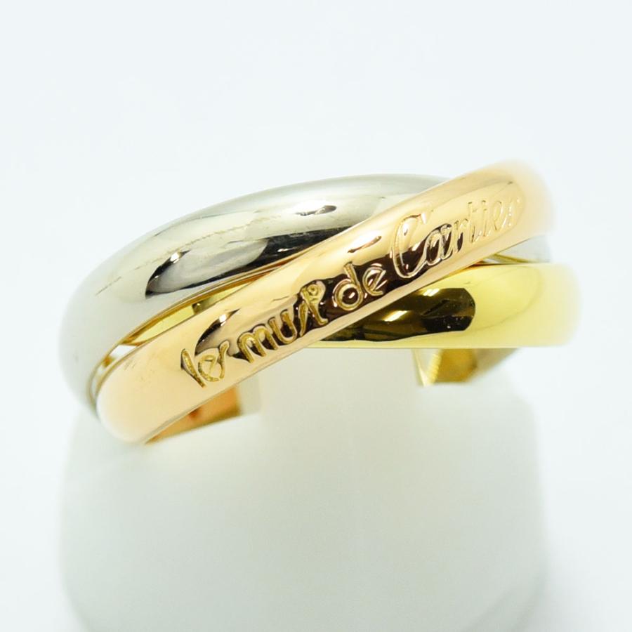 Cartier カルティエ リング トリニティ 指輪 スリーカラー 3連 K18 750 