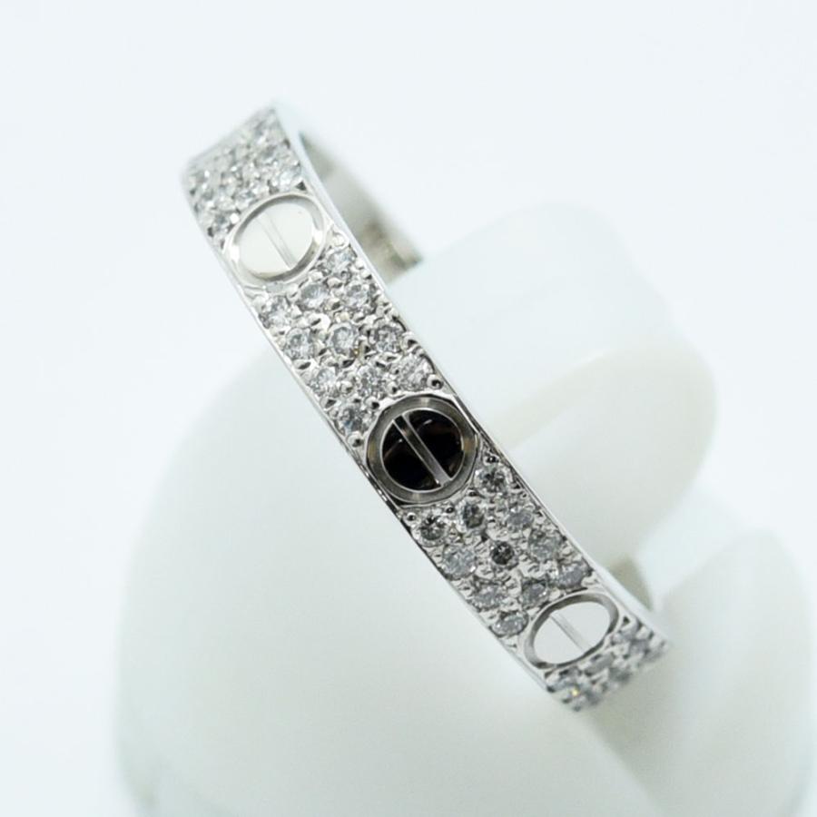 カルティエラブリング パヴェダイヤk18WG ホワイトゴールドサイズ52