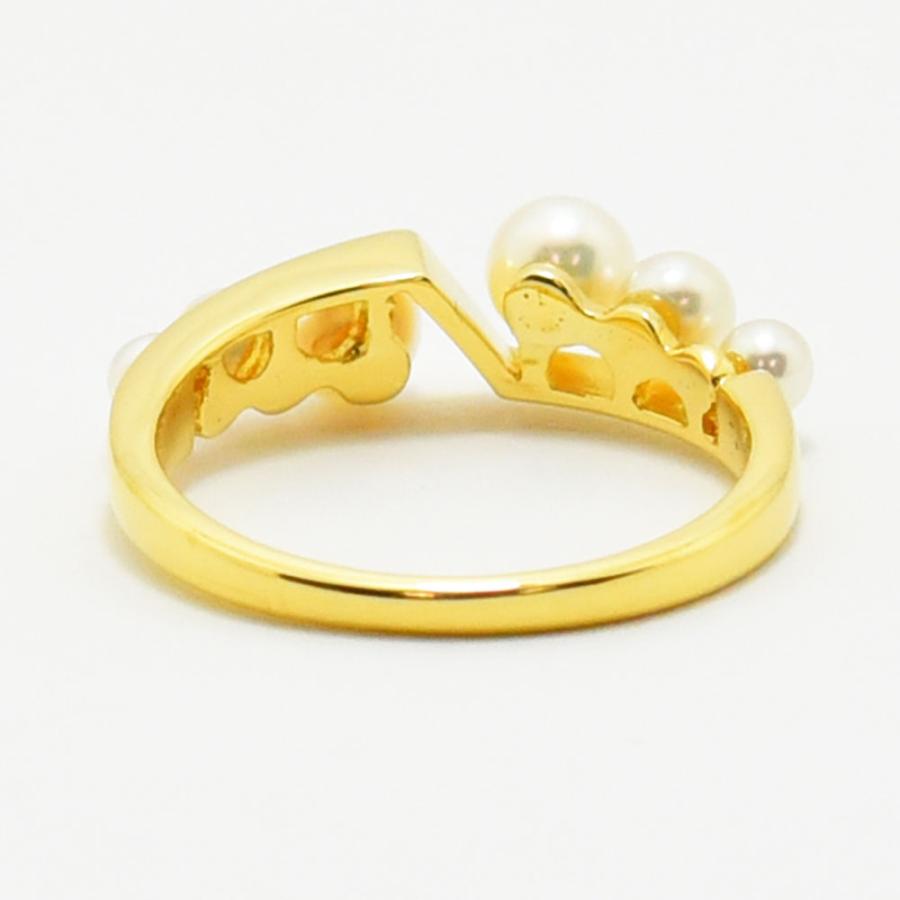 MIKIMOTO ミキモト リング 指輪 あこや真珠 アコヤ パール K18 MIKIMOTO ミキモト リング 指輪 あこや真珠 アコヤ パール K18