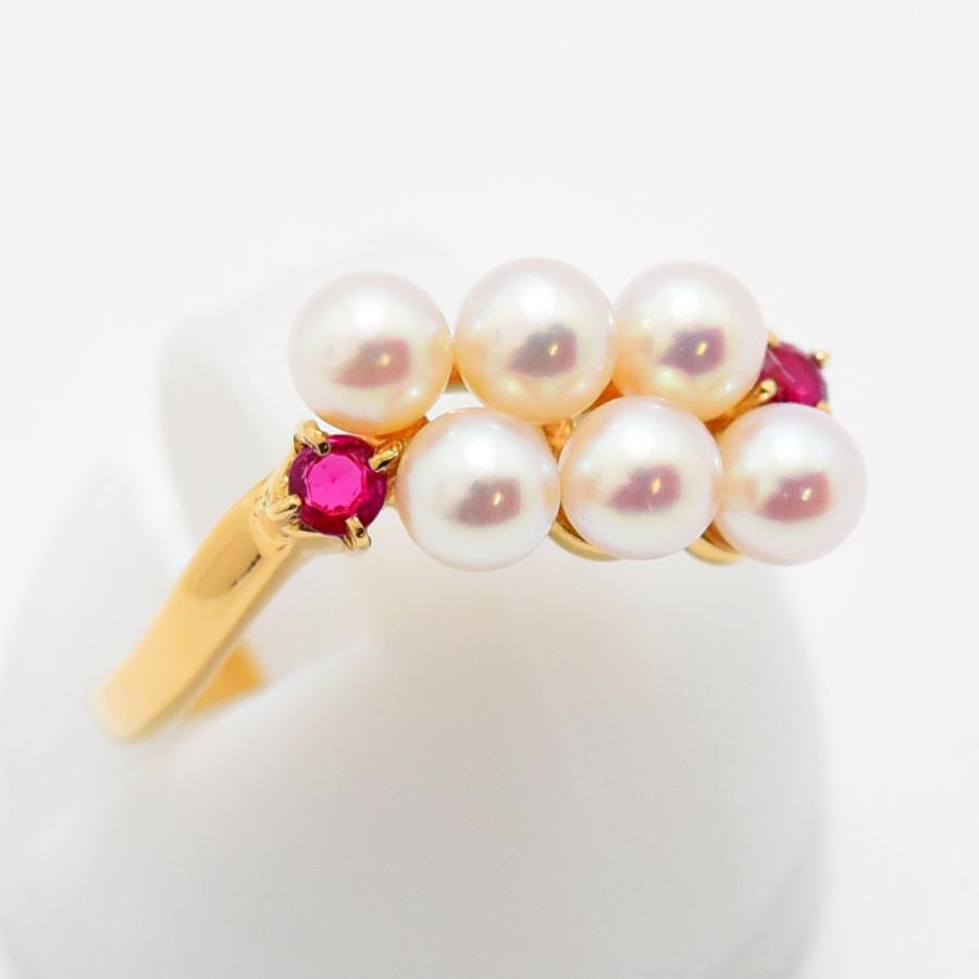TASAKI（タサキ） リング 田崎 あこや真珠 ルビー アコヤ パール K18