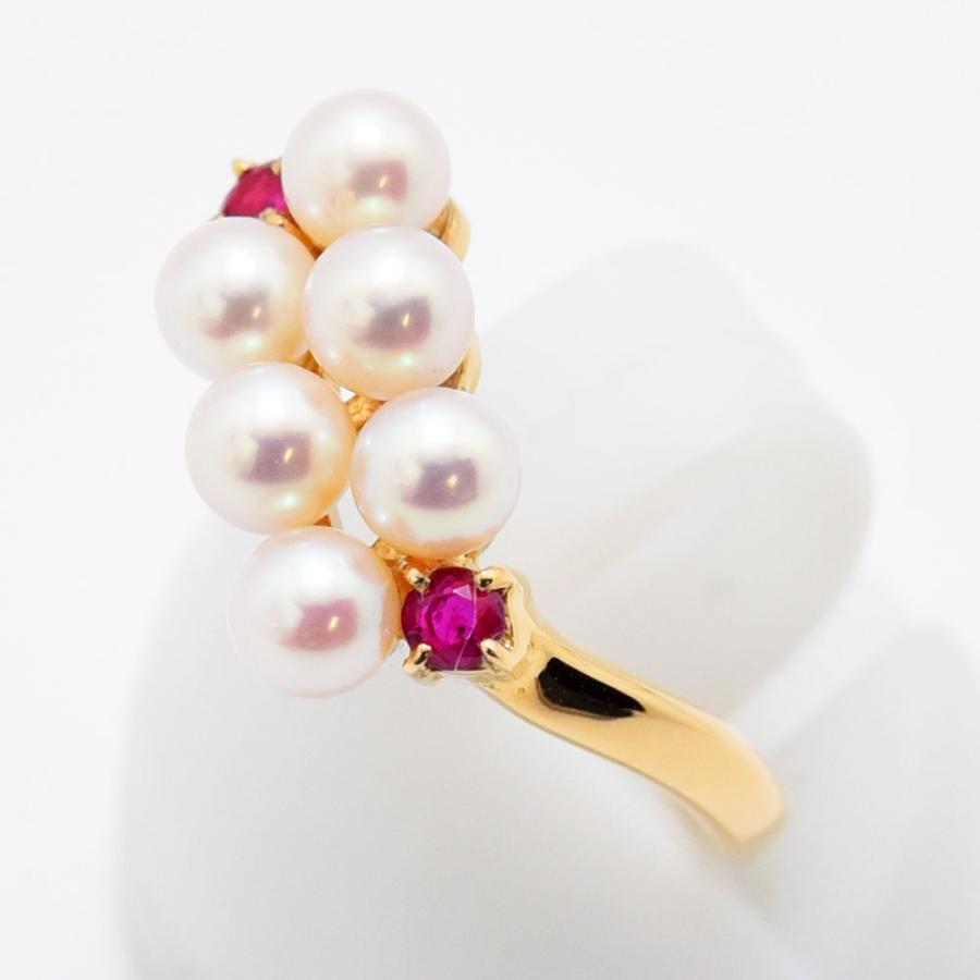 TASAKI（タサキ） リング 田崎 あこや真珠 ルビー アコヤ パール K18