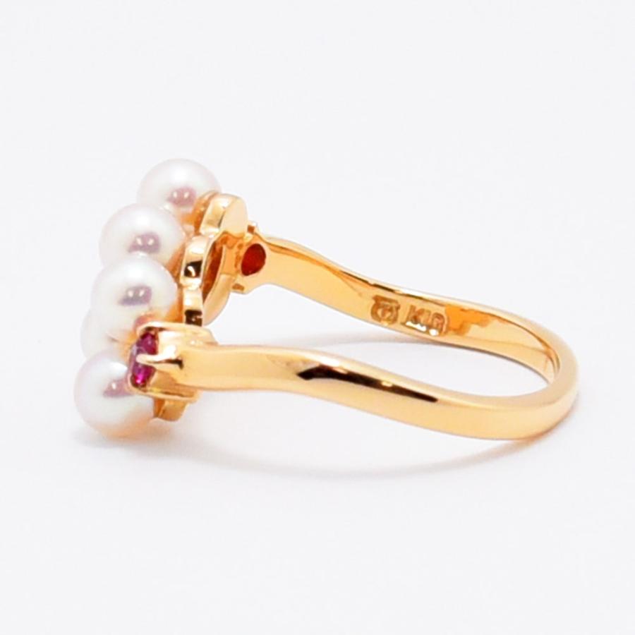 TASAKI（タサキ） リング 田崎 あこや真珠 ルビー アコヤ パール K18