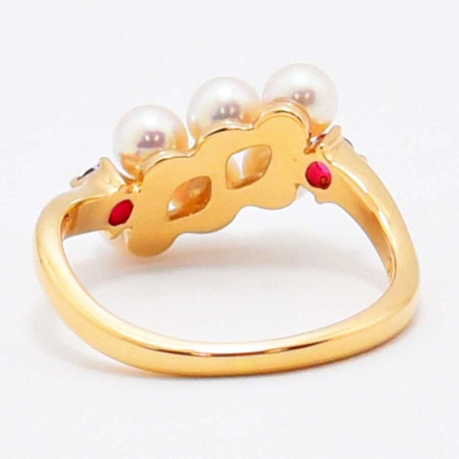 TASAKI（タサキ） リング 田崎 あこや真珠 ルビー アコヤ パール K18