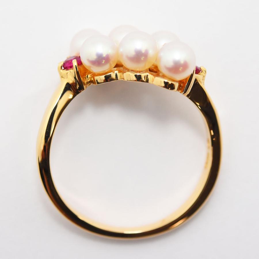 TASAKI（タサキ） リング 田崎 あこや真珠 ルビー アコヤ パール K18