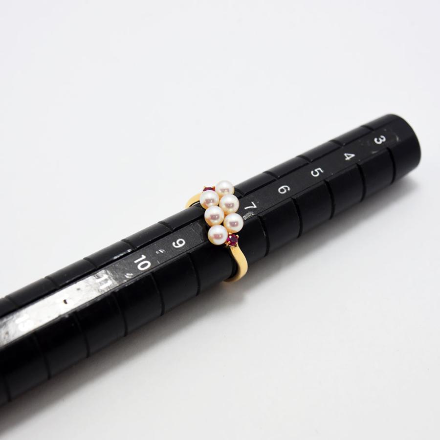 TASAKI（タサキ） リング 田崎 あこや真珠 ルビー アコヤ パール K18