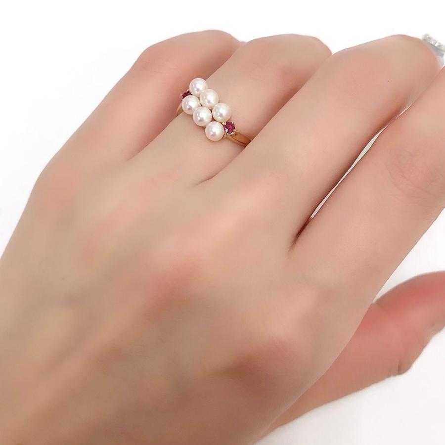 TASAKI（タサキ） リング 田崎 あこや真珠 ルビー アコヤ パール K18