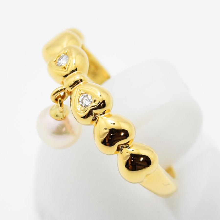 TASAKI（タサキ） リング 田崎 リボン あこや真珠 ダイヤモンド 0.02