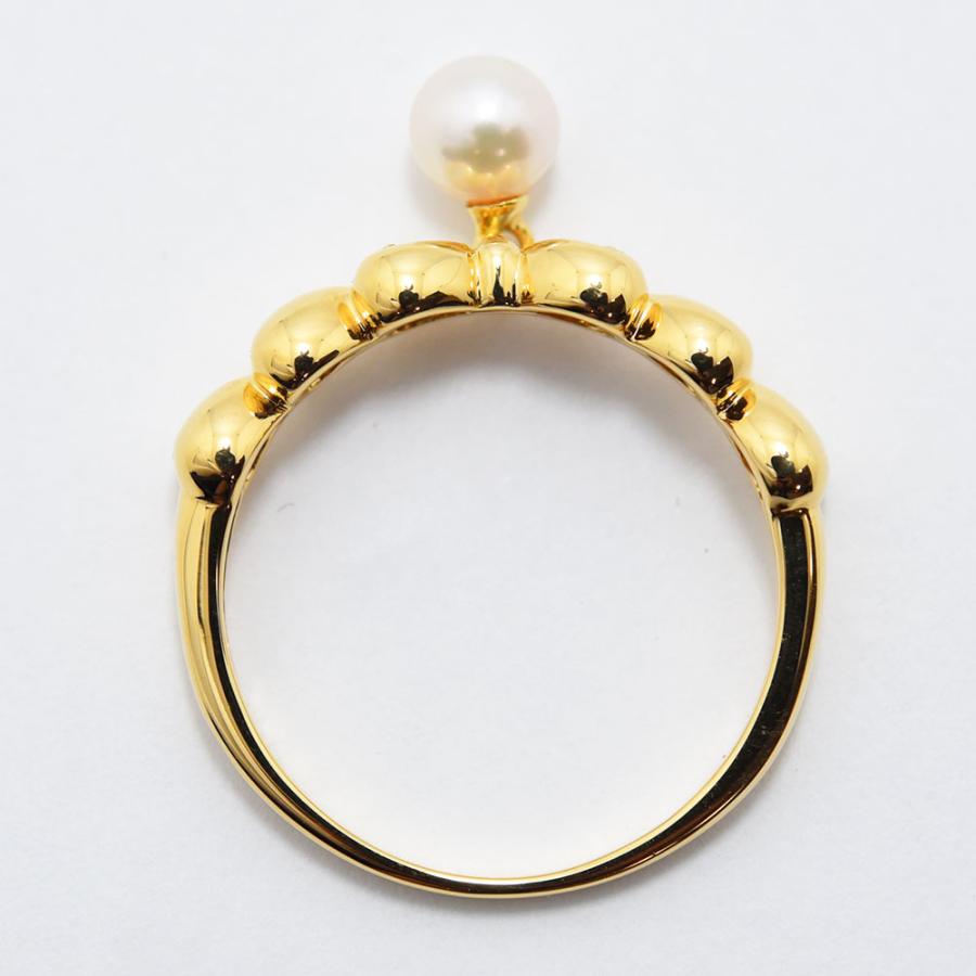 TASAKI（タサキ） リング 田崎 リボン あこや真珠 ダイヤモンド 0.02