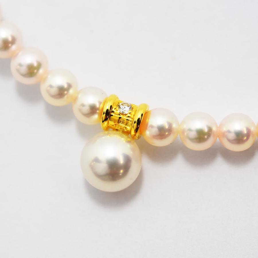 MIKIMOTO（ミキモト） ネックレス あこや真珠 ダイヤモンド アコヤ