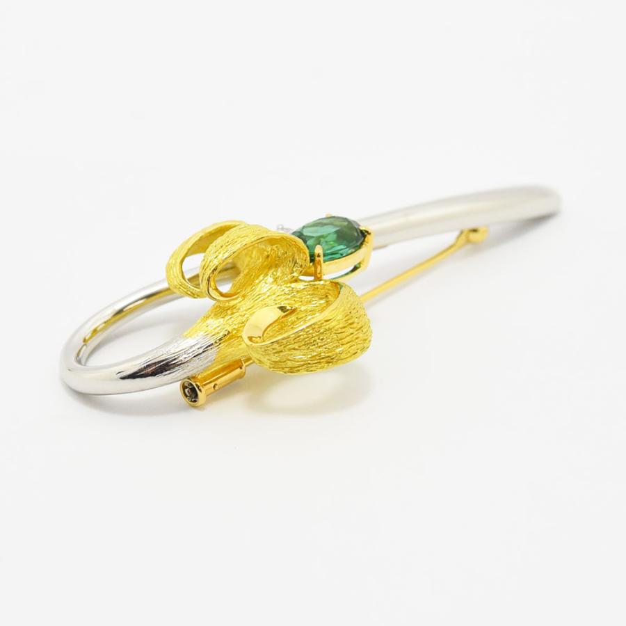 TASAKI（タサキ） ブローチ 田崎 花 フラワー トルマリン 1.74