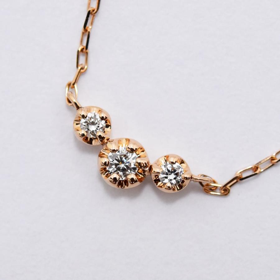 現行品 4℃ ヨンドシー K18PG ダイヤモンド ライン ネックレス 1009540321831151.jpg
