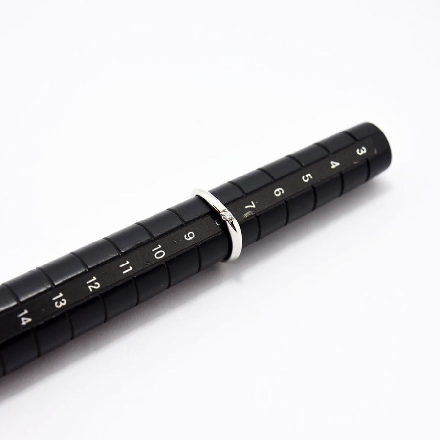 4℃（ヨンドシー） リング 指輪 ダイヤモンド PT950 約8号 新品仕上げ