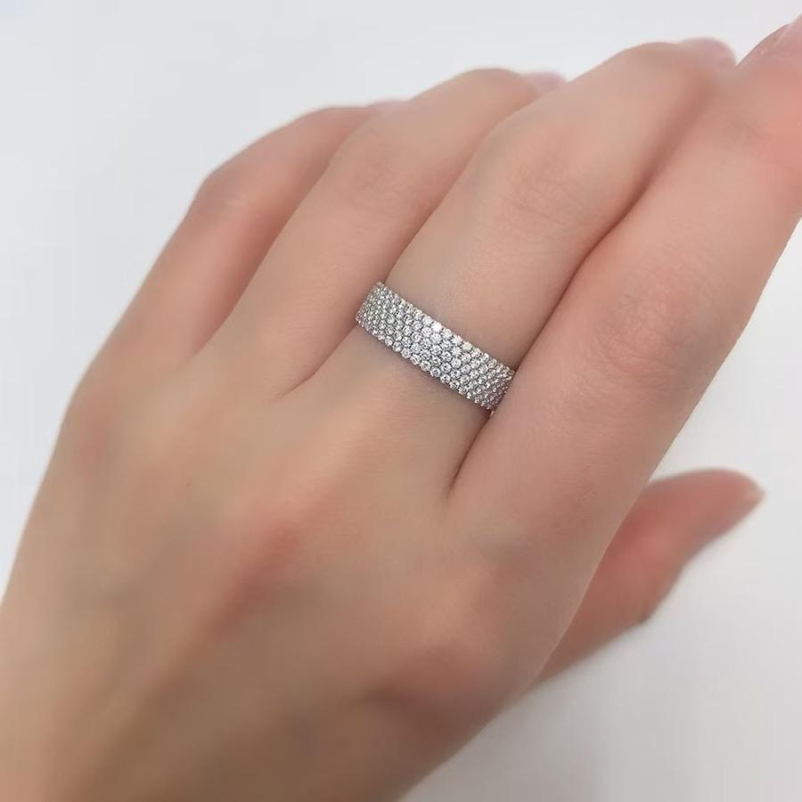 TIFFANY&Co.（ティファニー） リング メトロ TIFFANY&Co. 5ロウ パヴェ 