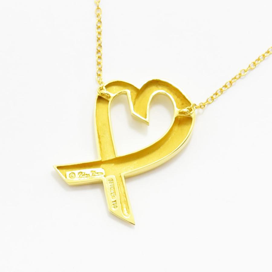 使用回数少！ティファニー★ラビングハートペンダントk18★ TIFFANY&Co.（ティファニー） ネックレス ラビングハート ラージ