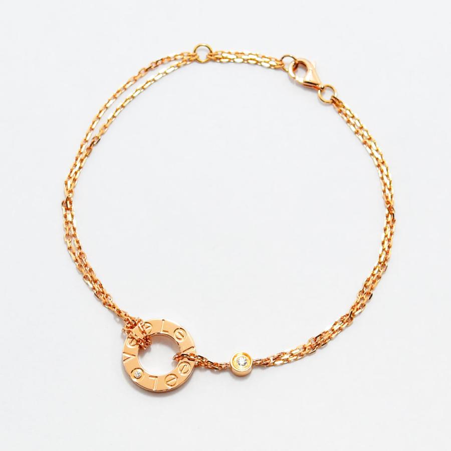 Cartier（カルティエ） ブレスレット ラブサークル ダイヤモンド K18PG
