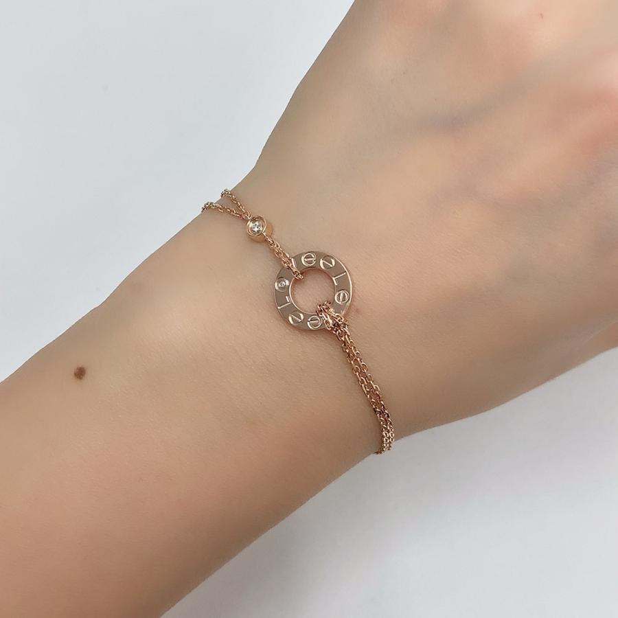 Cartier（カルティエ） ブレスレット ラブサークル ダイヤモンド K18PG
