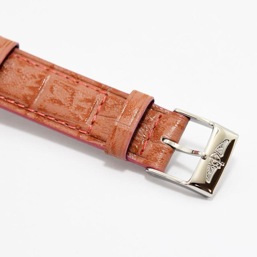 ブライトリング 中古 レディース BREITLING カリスティーノ A72345 クォーツ SS ステンレス 新品社外レザー ピンクシェル 軽仕上げの画像