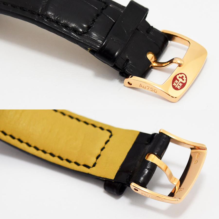 【H】コルム ロムルス 腕時計 レザー ゴールド クオーツ 黒文字盤　不動 CORUM（コルム） 中古 メンズ ロムルス コロッセウム 限定 自動巻 K18