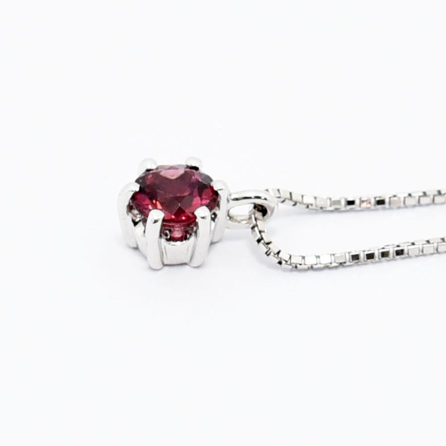 TASAKI（タサキ） ネックレス 田崎 ガーネット K18WG 新品仕上げ 中古