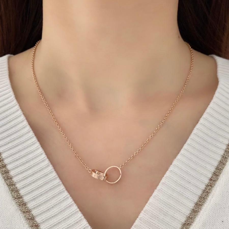 Cartier カルティエ　ベビーラブ　ネックレス　750PG Cartier（カルティエ） ネックレス ベビーラブ ラブ K18PG 750 新品