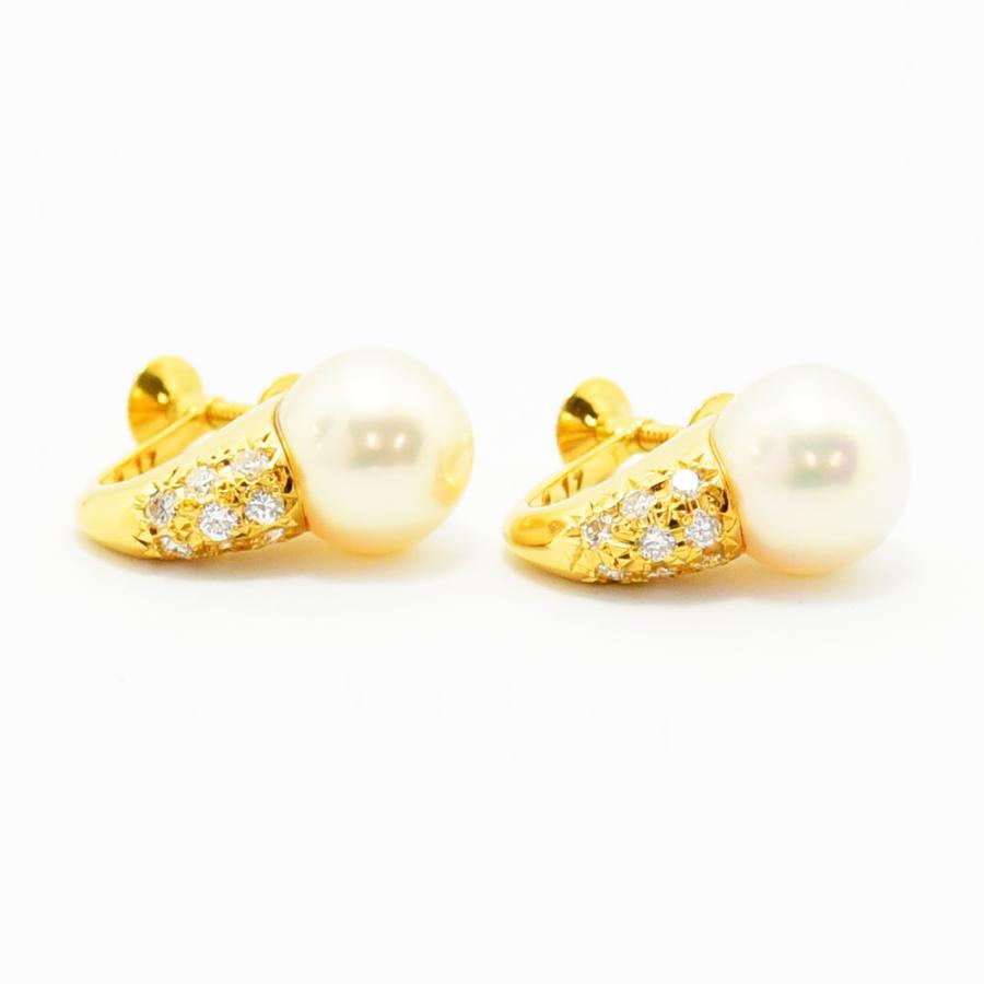 TASAKI（タサキ） イヤリング 田崎 パール 真珠 9.3mm ダイヤモンド