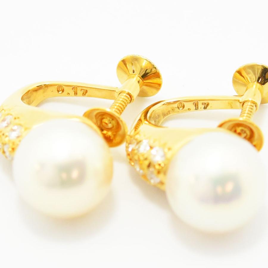 TASAKI（タサキ） イヤリング 田崎 パール 真珠 9.3mm ダイヤモンド
