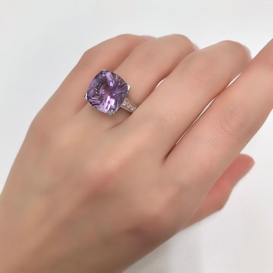 超美品‼️MAUBOSSINピンクアメジストホワイトゴールドリング 未使用 MAUBOUSSIN（モーブッサン） 【送料無料】モーブッサン MAUBOUSSIN