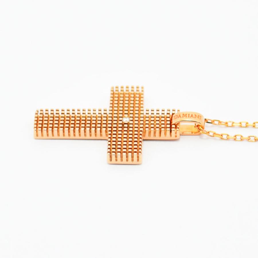 ダミアーニ ネックレス メトロポリタン ドリーム DAMIANI ペンダント クロス ダイヤモンド K18PG 新品仕上げ 中古_4