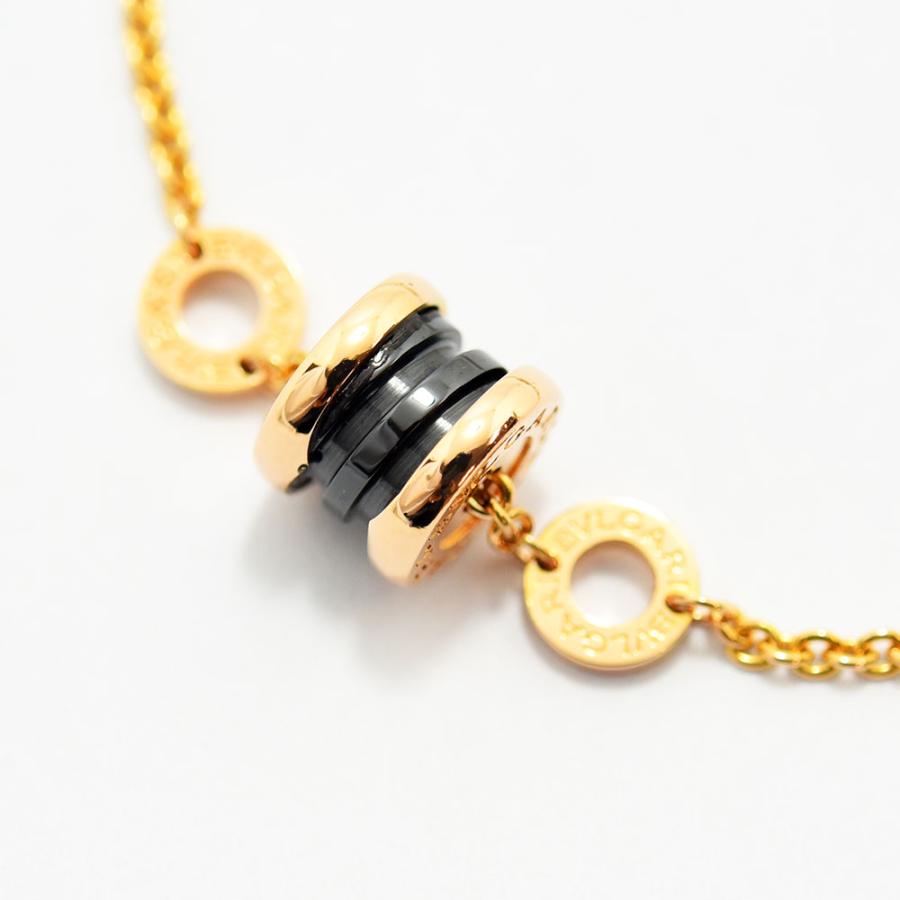 ブルガリ ブレスレット ビーゼロワン エレメント BVLGARI B.zero1 ブラックセラミック K18PG 750 新品仕上げ 中古_1