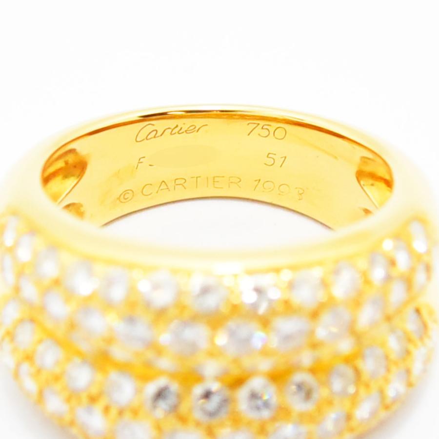 Cartier（カルティエ） リング ダブルミミ 指輪 ダイヤモンド K18 750