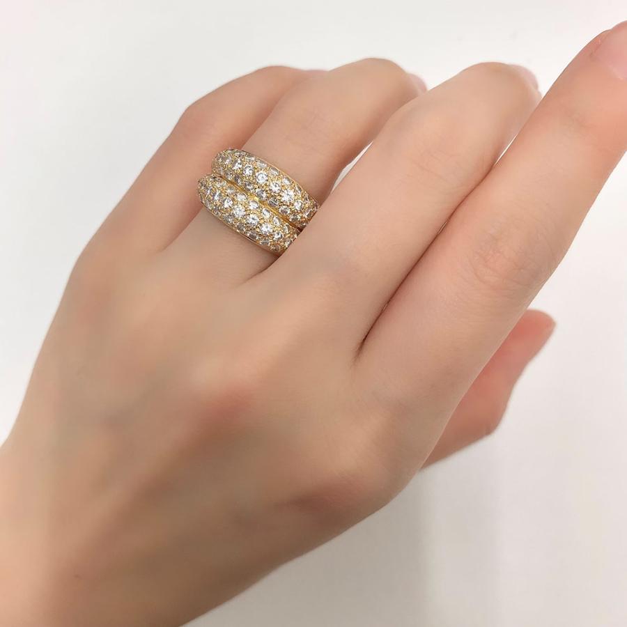 Cartier（カルティエ） リング ダブルミミ 指輪 ダイヤモンド K18 750