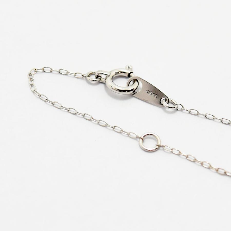 ダイヤモンド 0.20 ネックレス クロス K18WG 新品磨き仕上げ 中古 