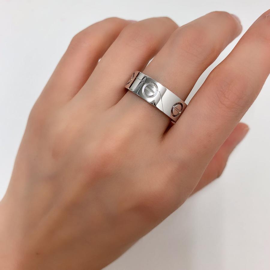 カルティエミニラブリング18金ホワイトゴールド58 Cartier カルティエ 