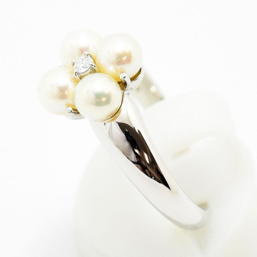 MIKIMOTO（ミキモト） リング ペルリータ 真珠 4.6mm ダイヤモンド