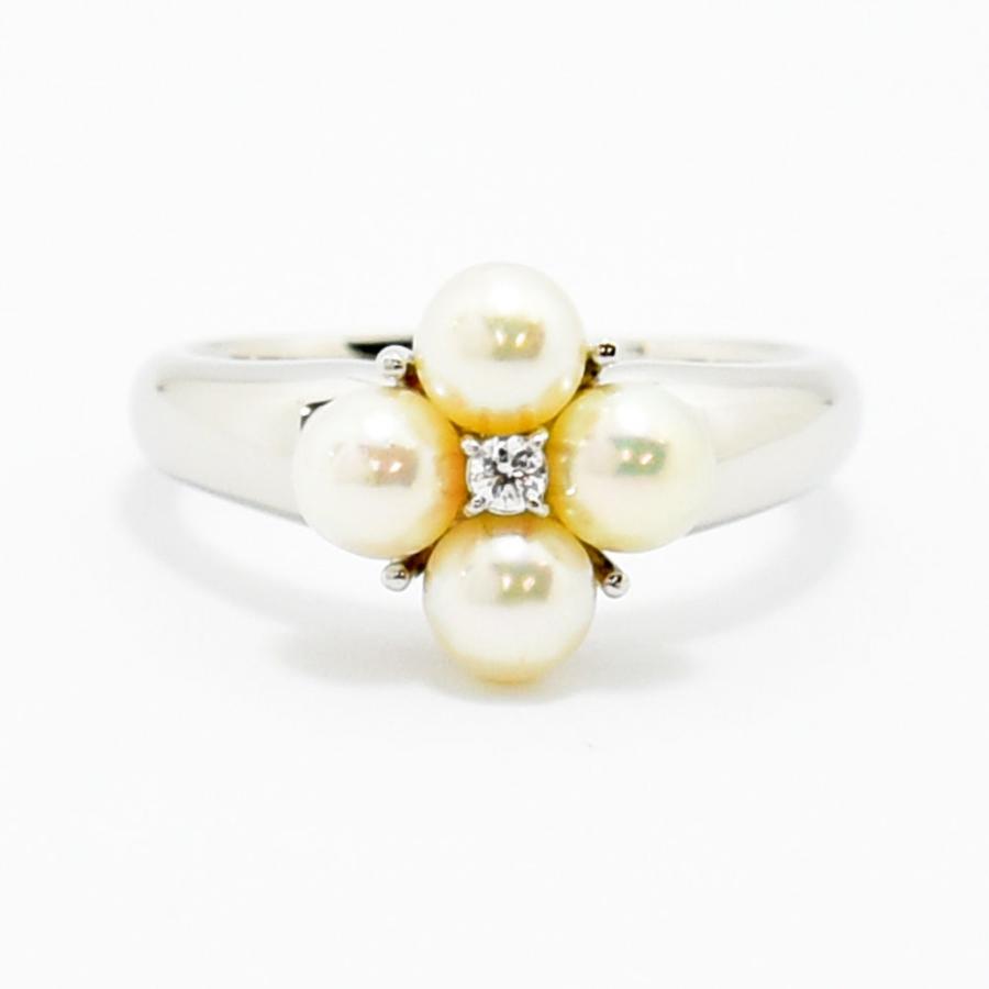 MIKIMOTO（ミキモト） リング ペルリータ 真珠 4.6mm ダイヤモンド