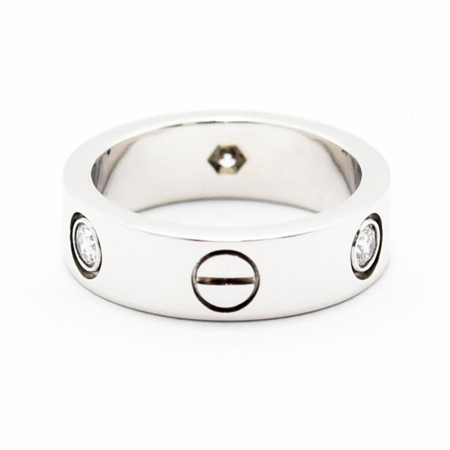 Cartier（カルティエ） リング ラブリング 指輪 ダイヤモンド 3P K18WG