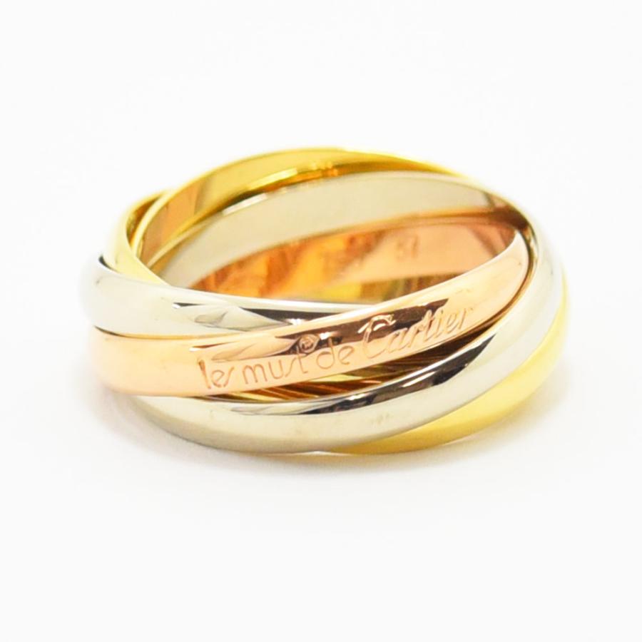 Cartier カルティエ リング トリニティ 指輪 スリーカラー 5連 K18 750