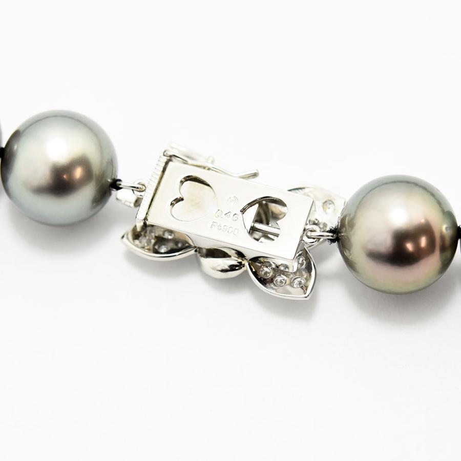 TASAKI（タサキ） ネックレス 田崎 黒蝶真珠 ダイヤモンド 0.46 南洋