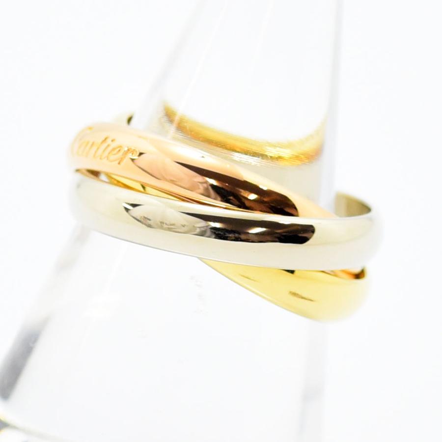 カ‍ル‍テ‍ィ‍エ‍ トリニティリング スリーカラー K18 サイズ 54 Cartier（カルティエ） リング トリニティ 指輪 スリーカラー 3連 K18