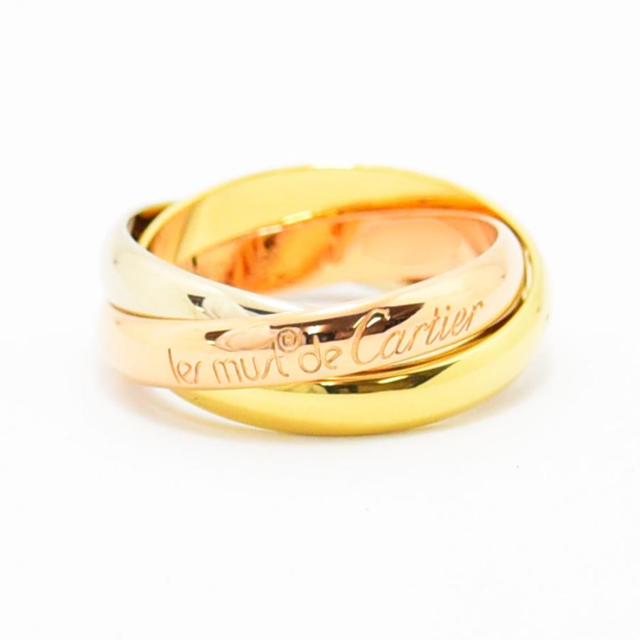 極美品 カルティエ トリニティリング 750 K18YG WG PG ♯53 Cartier カルティエ トリニティリング 750YG/WG/PG 53号｜Yahoo!フリマ