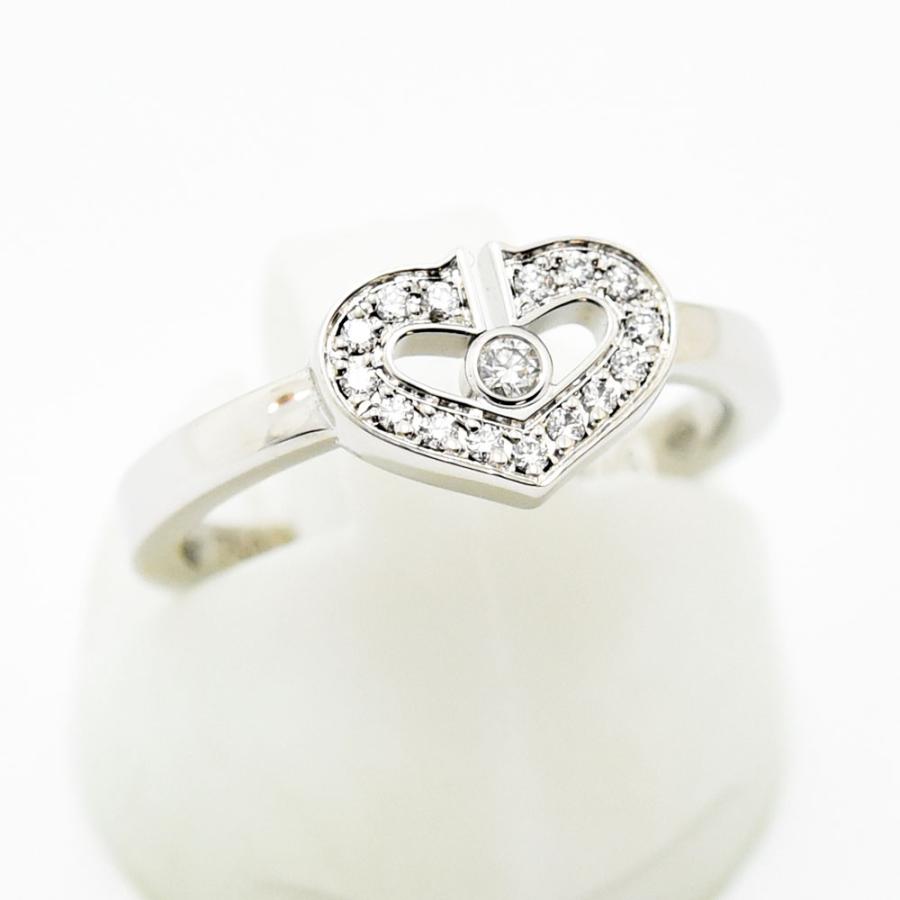 Cartier（カルティエ） リング Cハート 指輪 ダイヤモンド K18WG 750