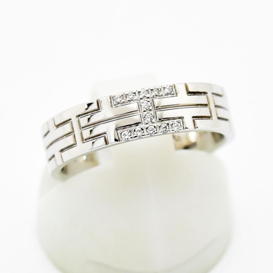 HERMES（エルメス） リング キリム 指輪 ダイヤモンド K18WG 750 #50