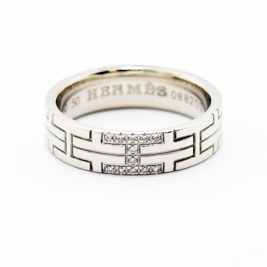 HERMES（エルメス） リング キリム 指輪 ダイヤモンド K18WG 750 #50