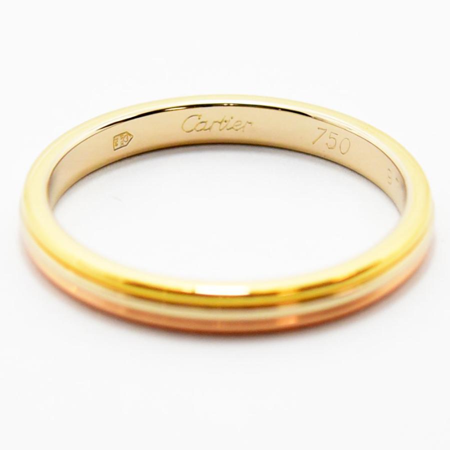 Cartier 750ゴールド ラウンドリング Cartier（カルティエ） トリニティリング ブランドオフ CARTIER K18