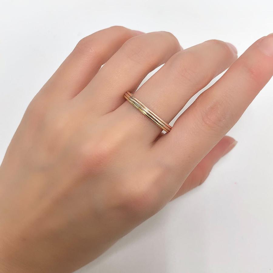 Cartier（カルティエ） リング 指輪 スリーカラー K18 750 #63 約22.5
