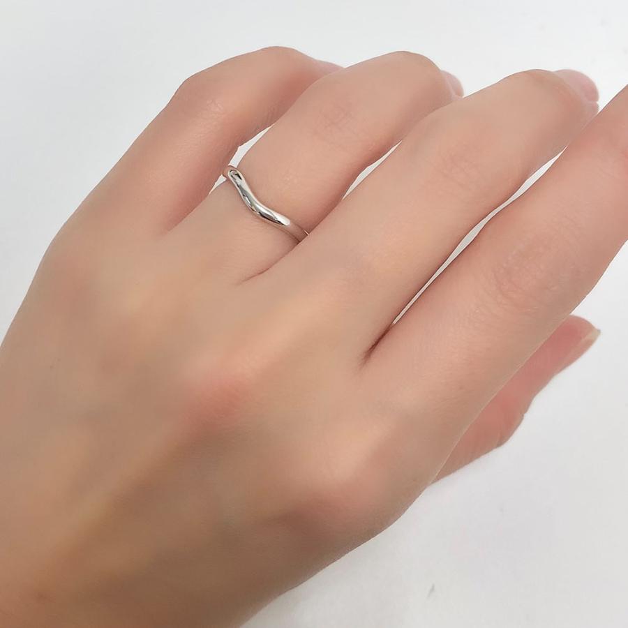 ティファニー　Tiffany&Co.　指輪　リング　カーブドバンド 　Pt950 ティファニーカーブドバンドリング pt950 【約7号】